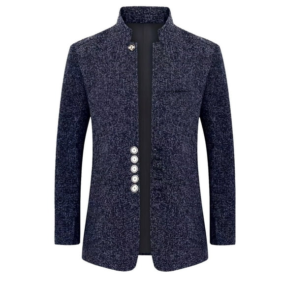 LIUJUNSHOP Lapel Men's Sport Coat Blazer Men Comfortable Fashion Prom Button Suit Jacket Formal for Business Events and Wedding