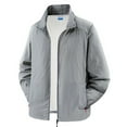 thumbnail image 1 of LIUJUNSHOP Lightweight Breathable Men's Outdoor Sun Jacket Summer Casual Stand Collar Shirt GY1 XL, 1 of 2