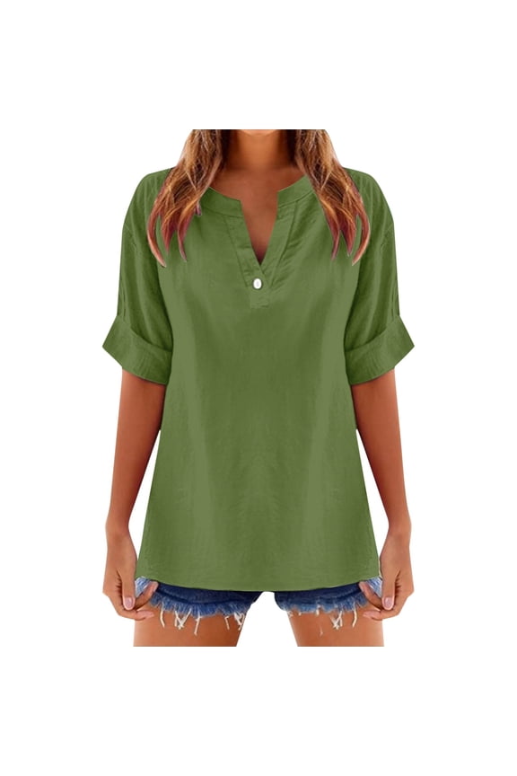 Linen Shirts for Women Flax Linen Clothing Cotton Linen Blouses Button Down Shirts Hemp Clothes Womens Gauze Tops