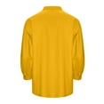 thumbnail image 1 of LIUJUNSHOP Men's Casual Long Sleeve Button Down Shirt Loose Fit Everyday Comfort Soft Fabric Versatile Autumn Summer Wear Yellow XXXXL, 1 of 4