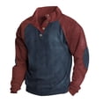 thumbnail image 1 of LIUJUNSHOP Men's Fleece Lined Crewneck Sweatshirt Men Fashion Casual Relaxed Comfortable Long Sleeve Hoodless, 1 of 8