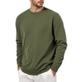 thumbnail image 1 of LIUJUNSHOP Men's French Terry Crewneck Sweatshirt Men's Corduroy Pullover Crewneck Sweatshirt Soft Casual Long Sleeve Top Comfortable Warm Winter Fall, 1 of 8