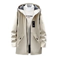 thumbnail image 1 of LIUJUNSHOP Men's Minimalist Trench Coat Men's Trench Coat Slim Fit Zipper Closure Windbreaker Lapel Long Jacket Casual Windproof Overcoat, 1 of 9