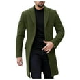 thumbnail image 1 of LIUJUNSHOP Men's Oversized Trench Coat Men's Winter Wool Overcoat Long Jacket Stylish Anorak Outerwear for Cold Weather, 1 of 4