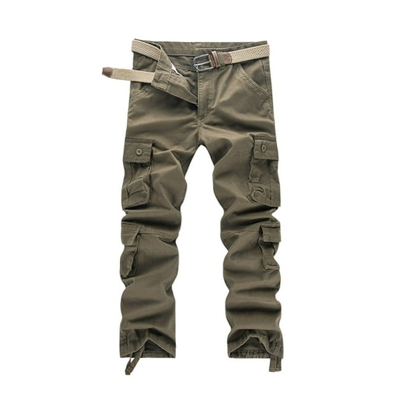 LIUJUNSHOP Men's Work Cargo Pants Men's Cargo Pants Workwear Outdoor Utility Loose Fit Durable Comfortable Casual Streetwear Long Trousers for