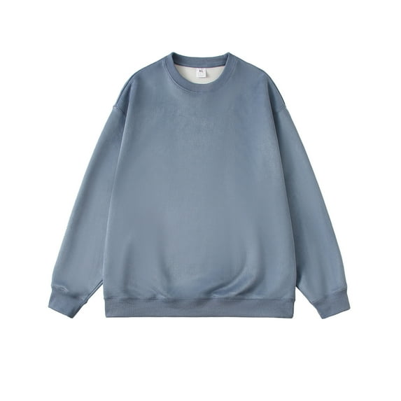 LIUJUNSHOP Mens Pullover Sweatshirt Men's Long Sleeve Casual Solid Pullover Sweater Holiday