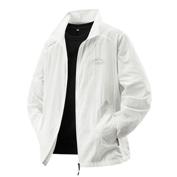 LIUJUNSHOP Mens Trench Coat Men's Lightweight Anorak Windbreaker Jacket Stand Collar Workwear Style For Outdoor Recreation And Daily Casual Wear