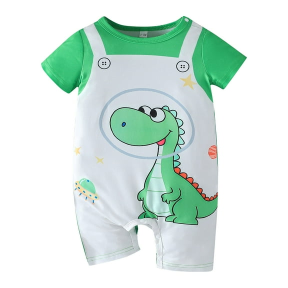 LIUJUNSHOP Newborn Baby Boy Golf Outfit Golf Cart Onesie Polo Shirt Romper Short Sleeve Jumpsuit Cute Infant Summer Clothes Green 3-6 Months