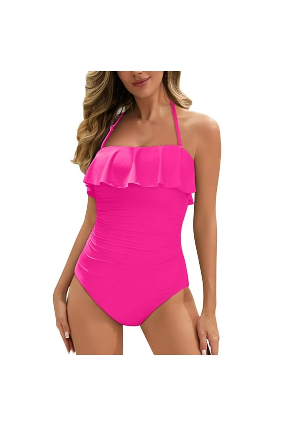 One Piece Swimsuit Women Ruched Swimming Suits Tummy Control Bathing Suit Slimming Swim Suits for Women 2026
