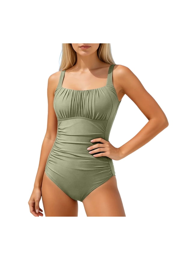 One Piece Swimsuit Women Ruched Swimming Suits Tummy Control Bathing Suit Slimming Swim Suits for Women 2026