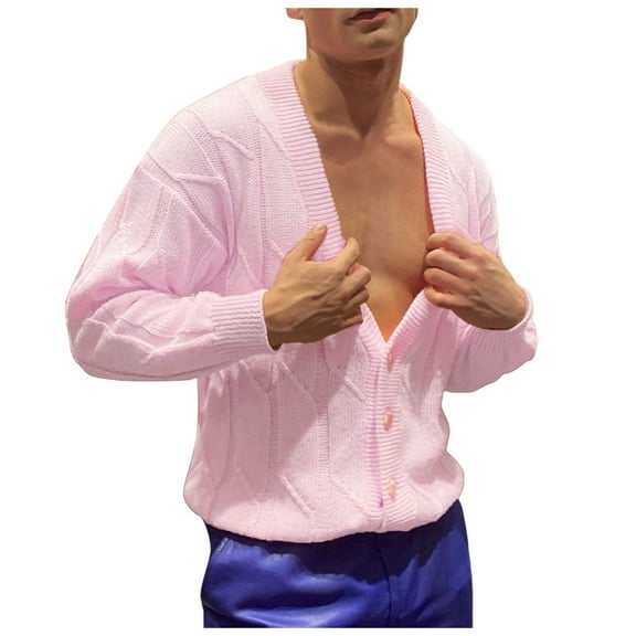 LIUJUNSHOP Relaxed Fit Men's Cardigan Men's Lightweight Knitted Cardigan Long Sleeve Casual Open Front Sweater For Spring Summer Seasons