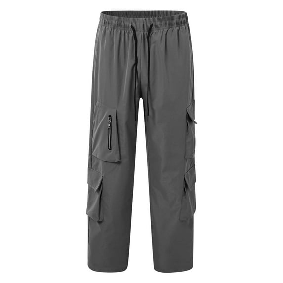 LIUJUNSHOP Relaxed Fit Men's Cargo Pants Men's Cargo Work Pants Casual Straight Leg Pocket Trousers Loose Fit Outdoor