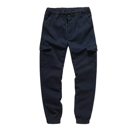 LIUJUNSHOP Slim Fit Men's Cargo Pants Men's Fashion Trend Workwear Cargo Pants Solid Color Casual Trousers For Youth Outdoor