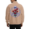 thumbnail image 1 of LIUJUNSHOP Slim Fit Men's Crewneck Sweatshirt Men's Autumn Winter Zippered Halloween Print Crewneck Casual Pullover, 1 of 4