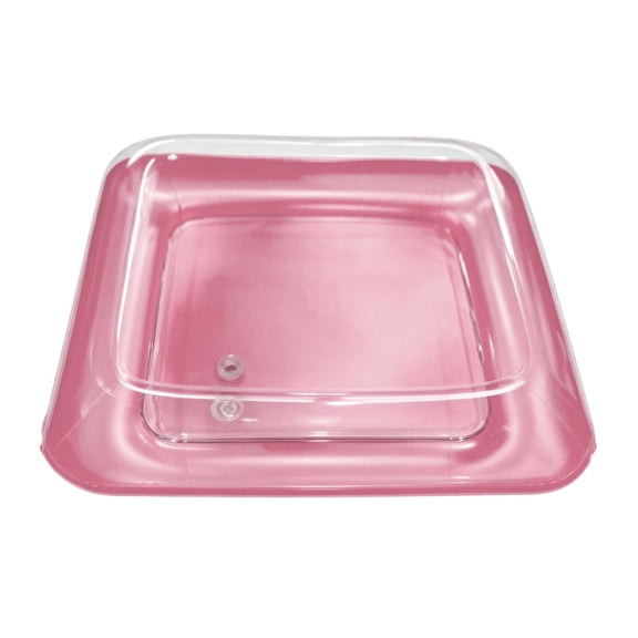 LIUJUNSHOP Square Teal Transparent Inflatable Ice Bar Tray, Floating Pool Cooler Drink Holder, Portable Floating Serving Float for Summer Beach Pool Backyard Party Supplies