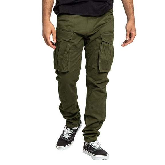 LIUJUNSHOP Streetwear Men's Cargo Pants Men's Cargo Pants Relaxed Fit Jogger Sweatpants Drawstring Outdoor Sport Trousers With