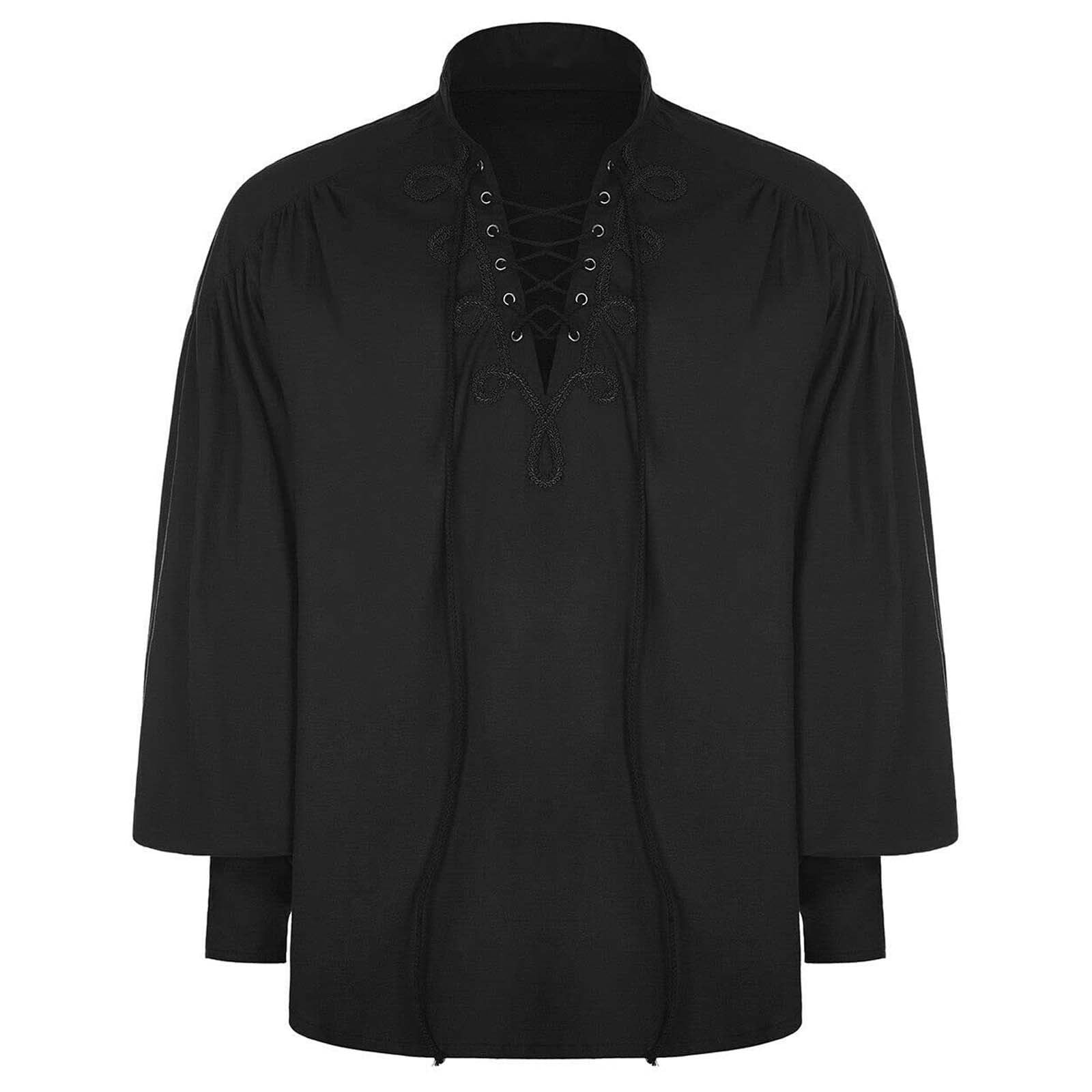 LIUJUNSHOP Style Men's Long Sleeve Performance Shirt With Decorative ...