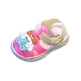 thumbnail image 1 of LIUJUNSHOP Toddler Boy Girl Non Cartoon Summer Sandals for Walking Sport Pink 12-15Months, 1 of 6