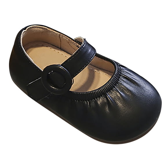 LIUJUNSHOP Toddler Girls Summer Pleated Cute Sandals For Daily Home Wear Comfortable Easy On Design Black 2.5-3 Years