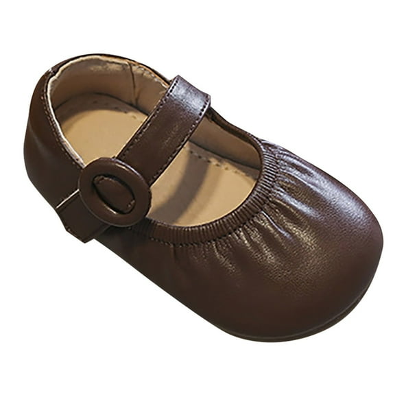 LIUJUNSHOP Toddler Girls Summer Pleated Cute Sandals For Daily Home Wear Comfortable Easy On Design Brown 6-9 Months