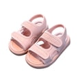 thumbnail image 1 of LIUJUNSHOP Toddler And Little Girl Everyday Sandals Comfortable Casual Party Footwear Soft Breathable Walking Sport Shoes For Young Kids Pink 3.5-4years, 1 of 9