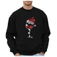 thumbnail image 1 of LIUJUNSHOP Vintage Men's Crewneck Sweatshirt Men's Christmas Glass Themed Casual Style Hoodless, 1 of 4