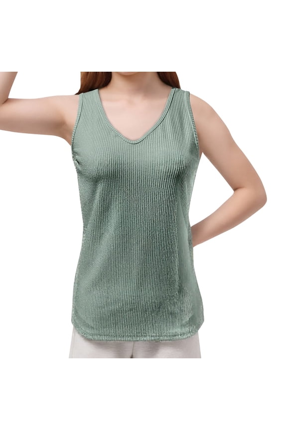 Women's 2026 Summer Sleeveless Tank Tops V Neck Knit Sweater Vest Casual Loose Camisole Crochet Tops