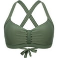 thumbnail image 1 of LIUJUNSHOP Womens Sporty Adjustable Wide Straps Bikini Top Large Bust Back Supportive Swimsuit Tops Only, 1 of 3