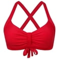 thumbnail image 1 of LIUJUNSHOP Womens Sporty Adjustable Wide Straps Bikini Top Large Bust Back Supportive Swimsuit Tops Only, 1 of 3