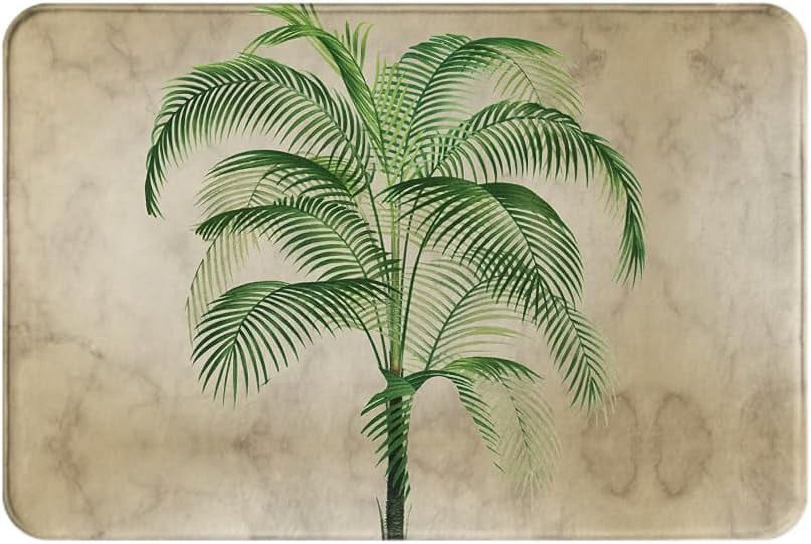 LIULIULIU 30" X 20" Bathroom Decor Bath Mat Palm Tree