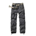 thumbnail image 1 of LIURUIJIA Women's Cotton Casual Military Army Cargo Combat Work Pants with 8 Pocket,Grey, 1 of 5
