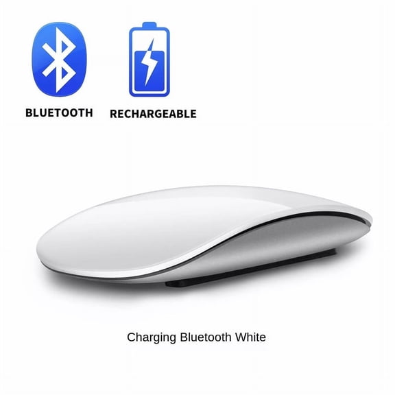 LIUYJDS Bluetooth 5.0 Wireless Mouse Portable Rechargeable Silent Multi Arc Touch Mice Ultra-Thin Magic Mouse For Laptop Ipad Mac PC Macbook