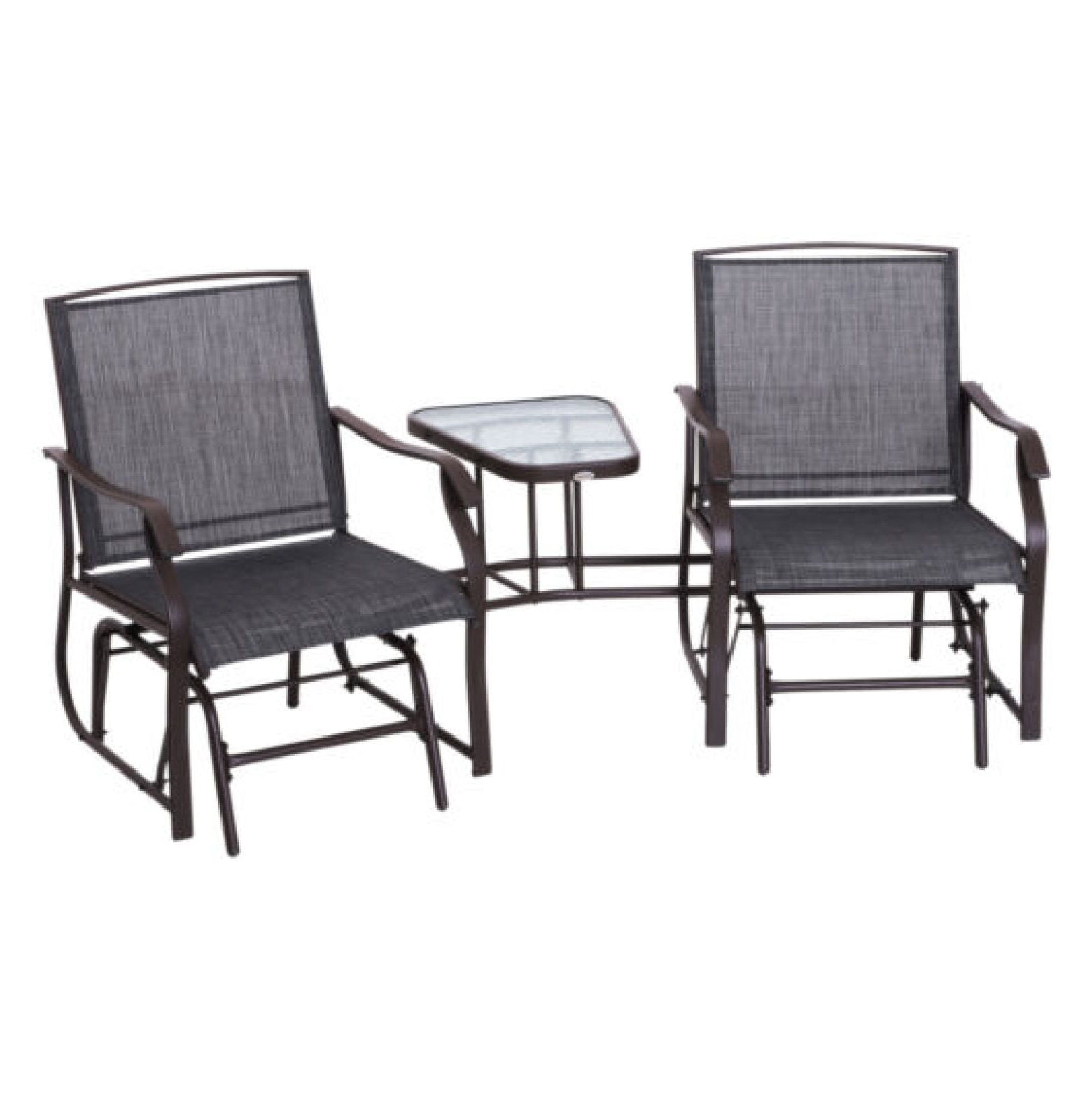 LIUYUDIY 2Seat Patio Outdoor Glider Front Porch Double Rocker Chair