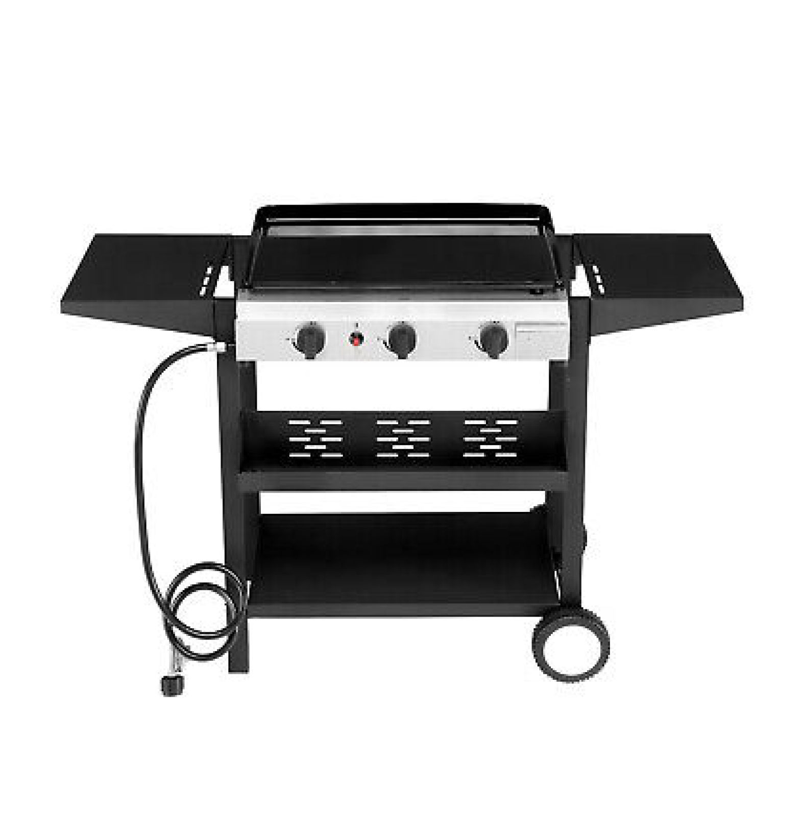 LIUYUDIY 34" Cooking Station 3 Burner Flat Top Gas Grill Outdoor