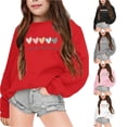 thumbnail image 1 of LIUYUNNN Born to Dance Sweatshirt Kid's Girls Autumn And Winter Letter Printed Round Neck Long Sleeved Sweatshirt, Size 11-12 Years, 1 of 6
