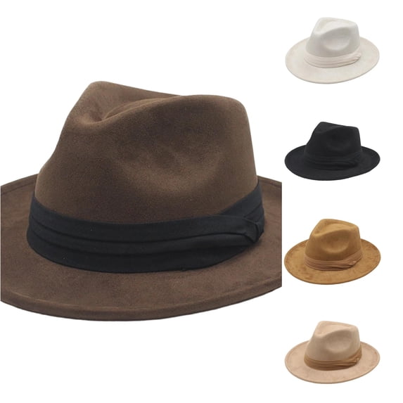 LIUYUNNN Boys Cowboy Hat Western Cowboy Hat Jazz Hat Unisex Oktoberfest Hat Ethnic Style Hat Wide Brimmed Hat, One Size