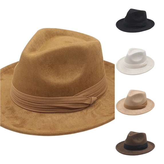 LIUYUNNN Boys Cowboy Hat Western Cowboy Hat Jazz Hat Unisex Oktoberfest Hat Ethnic Style Hat Wide Brimmed Hat, One Size