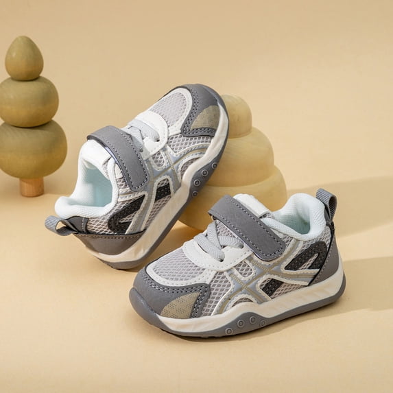 LIUYUNNN Breathable Mesh Sneakers For Toddlers First Walking Steps Lightweight Flexible Sole Support Medium Width Boys Girls Play Girls on, Size 3-3.5Years