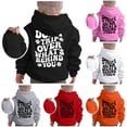 thumbnail image 1 of LIUYUNNN Girl's Hoodie Long Sleeve Soft Sweatshirt Graphic Hoody Kids Cute Pullovers Top Clothes For Girls Kids Wearable Blanket Hoodie, Size 4-5 Years, 1 of 4