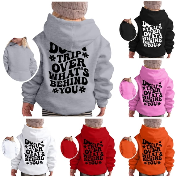 LIUYUNNN Girl's Hoodie Long Sleeve Soft Sweatshirt Graphic Hoody Kids Cute Pullovers Top Clothes For Girls Kids Wearable Blanket Hoodie, Size 9-10 Years