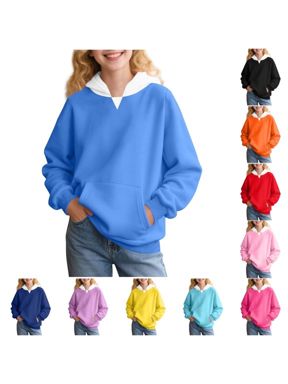 Girls Teal Zip up Hoodie Girls Hoodies & Sweatshirts Long Sleeve Casual Pullover Soft Comfortable Kids Sweatshirt For Spring And Fall, Size 3-4 Years