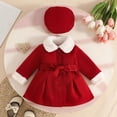 thumbnail image 1 of LIUYUNNN Girls Hooded Belted Winter Coats For Toddler And Kids Outerwear Jacket For 6 Months To 3 Years Winter Jackets for Children, Size 12-18 Months, 1 of 7