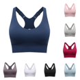 thumbnail image 1 of LIUYUNNN High Plus Size Sports Bra For Women Front Adjustable Straps Wirefree Support Workout Yoga Running Athletic Top Keyhole Sports Bra, Size XXXL, 1 of 3