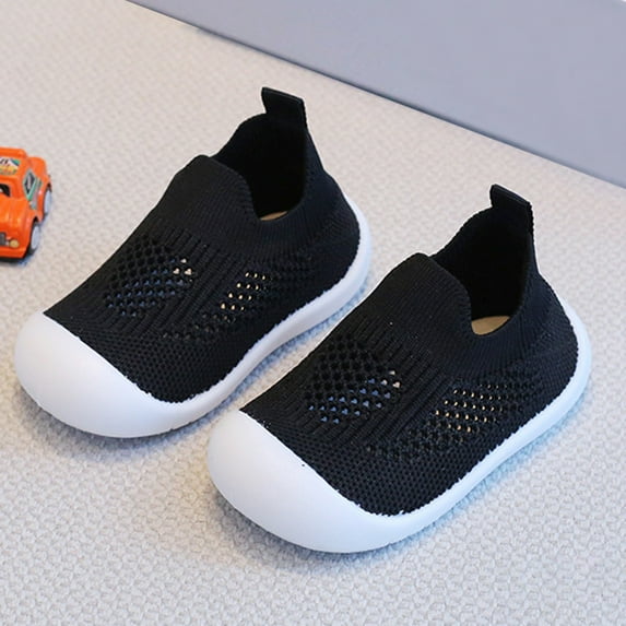 LIUYUNNN Solid Color Anti Skid Socks with Soft Rubber Soles Sneakers Elastic Slipper for Boys Girls baby walking shoes 0-6 Months Boys Girls Four Seasons Outfits