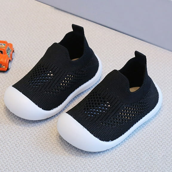 LIUYUNNN Solid Color Anti Skid Socks with Soft Rubber Soles Sneakers Elastic Slipper for Boys Girls baby walking shoes 0-6 Months Boys Girls Four Seasons Outfits