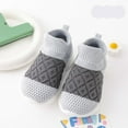 thumbnail image 1 of LIUYUNNN Infant Solid Color First Walker Shoes with Grip Sneakers Soft Rubber Slippers Boys baby walking shoes 5 Boys Girls Four Seasons Outfits, 1 of 3
