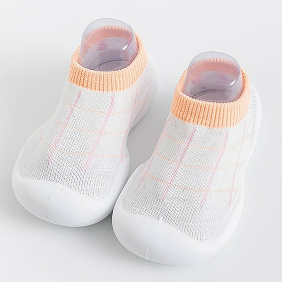 LIUYUNNN Infant Solid Color Shoes with Not slippery Slipper First Slipper for Infant Boys Girls baby shoes 5 Boys Girls Four Seasons Outfits