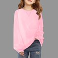 thumbnail image 1 of LIUYUNNN Kids Boys Sweatshirt Long Sleeve Kids Pullover Pink Sweatshirt Crew Neck Cute Pullover Relaxed Fit Tops Winter Clothes Girl Clothes 9-10 Years Boys Girls Fall Outfits, 1 of 6