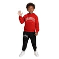 thumbnail image 1 of LIUYUNNN Kids Boys Girls Sweatsuit Set 2 Piece Long Sleeve Letter Pullover Basic Hoodie and Active Jogger Pants Warm Fall Winter Clothes Tween Clothes 9-10 Years Boys Girls Fall and Winter Outfits, 1 of 4