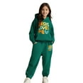 thumbnail image 1 of LIUYUNNN Kids Boys Girls Sweatsuit Set 2 Piece Long Sleeve Letter Pullover Tracksuit Hoodie and Jogger Sweatpants Fall Winter Clothes Girls Jogger Set 10-11 Years Boys Girls Fall and Winter Outfits, 1 of 5